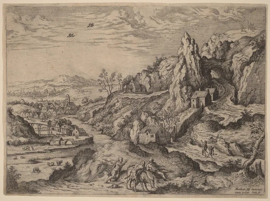 Sacrifice of Abraham by Hieronymus Cock