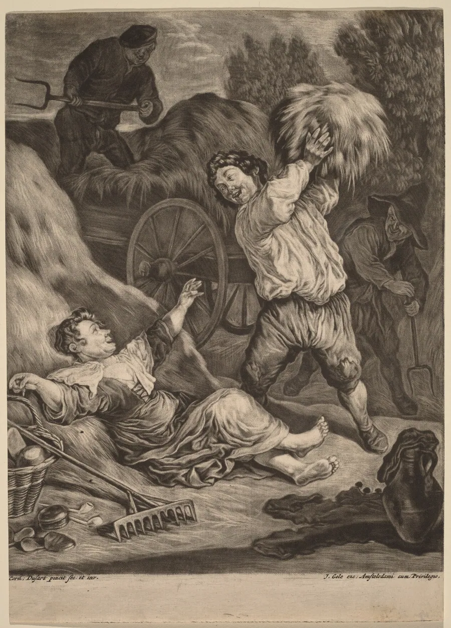 July by Cornelis Dusart