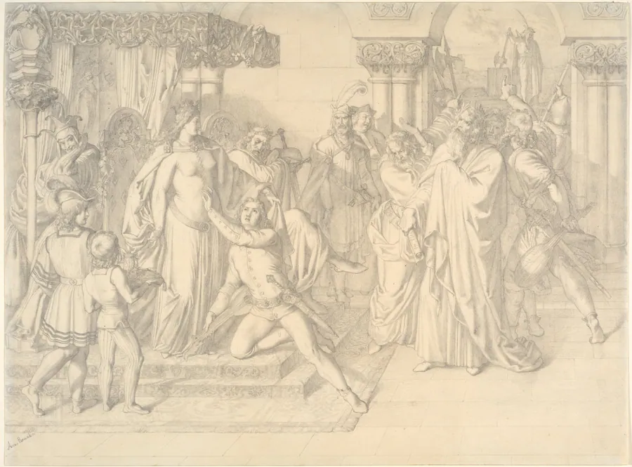 Singers' Contest on the Wartburg by Anton Romako