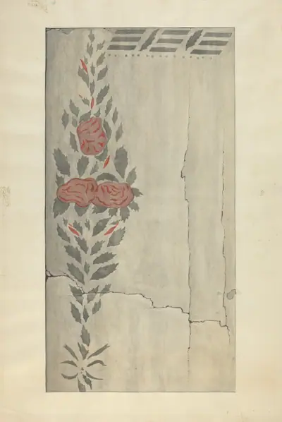 Wall Stencil (Section of)