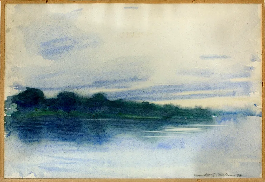 Twilight no. 2 1898 by Martha Susan Baker, born Evansville, IN 1871-died Chicago, IL 1911