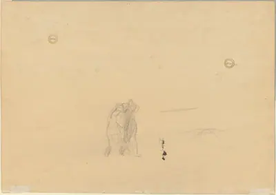 Figures in a Landscape (verso)