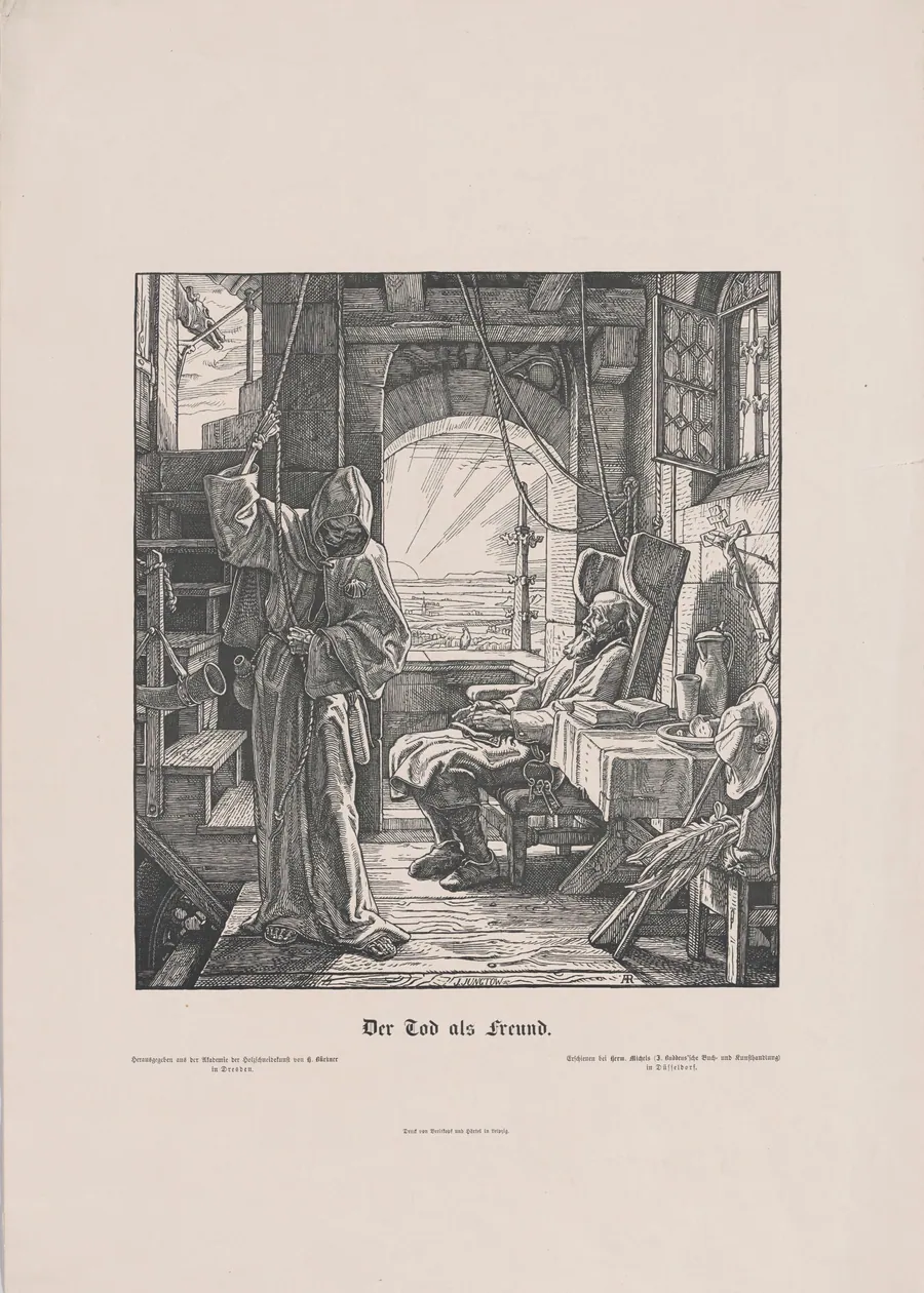 Der Tod als Erwürger (Death as a Strangler) by Alfred Rethel