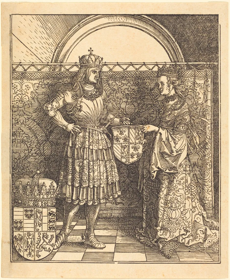 The Betrothal of Maximilian with Mary of Burgundy by Albrecht Dürer