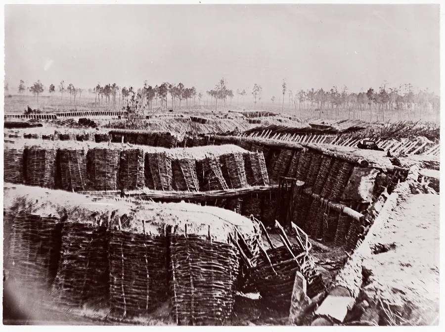 Fort Sedgwick near Petersburg, interior by Timothy H. O'Sullivan