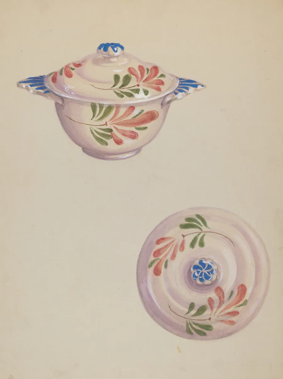 Bowl with Lid by Eva Wilson