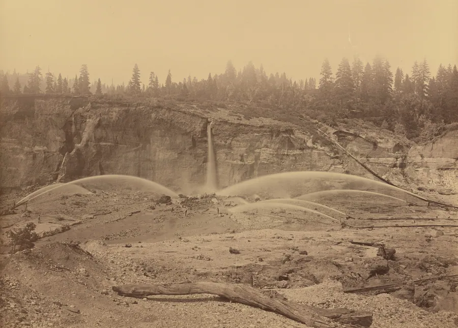 Malakoff Diggins, North Bloomfield, Nevada County by Carleton E. Watkins