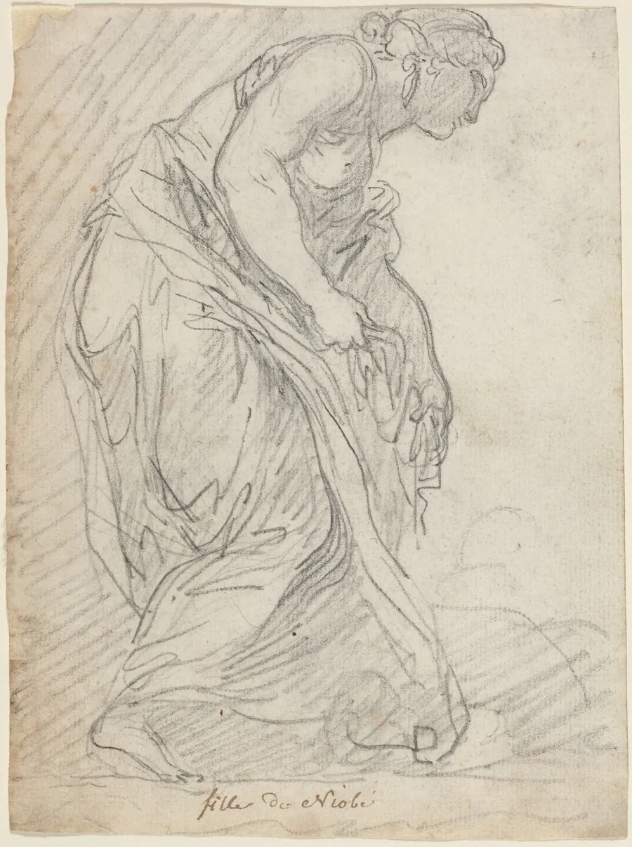 One of Niobe's Daughters by Augustin Pajou