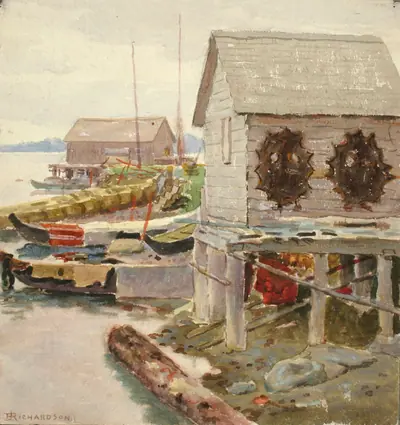 Drying Skins, Sitka