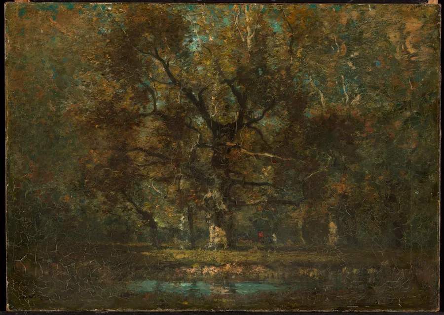 Oak Tree by Henry Ward Ranger, born Syracuse, NY 1858-died New York City 1916