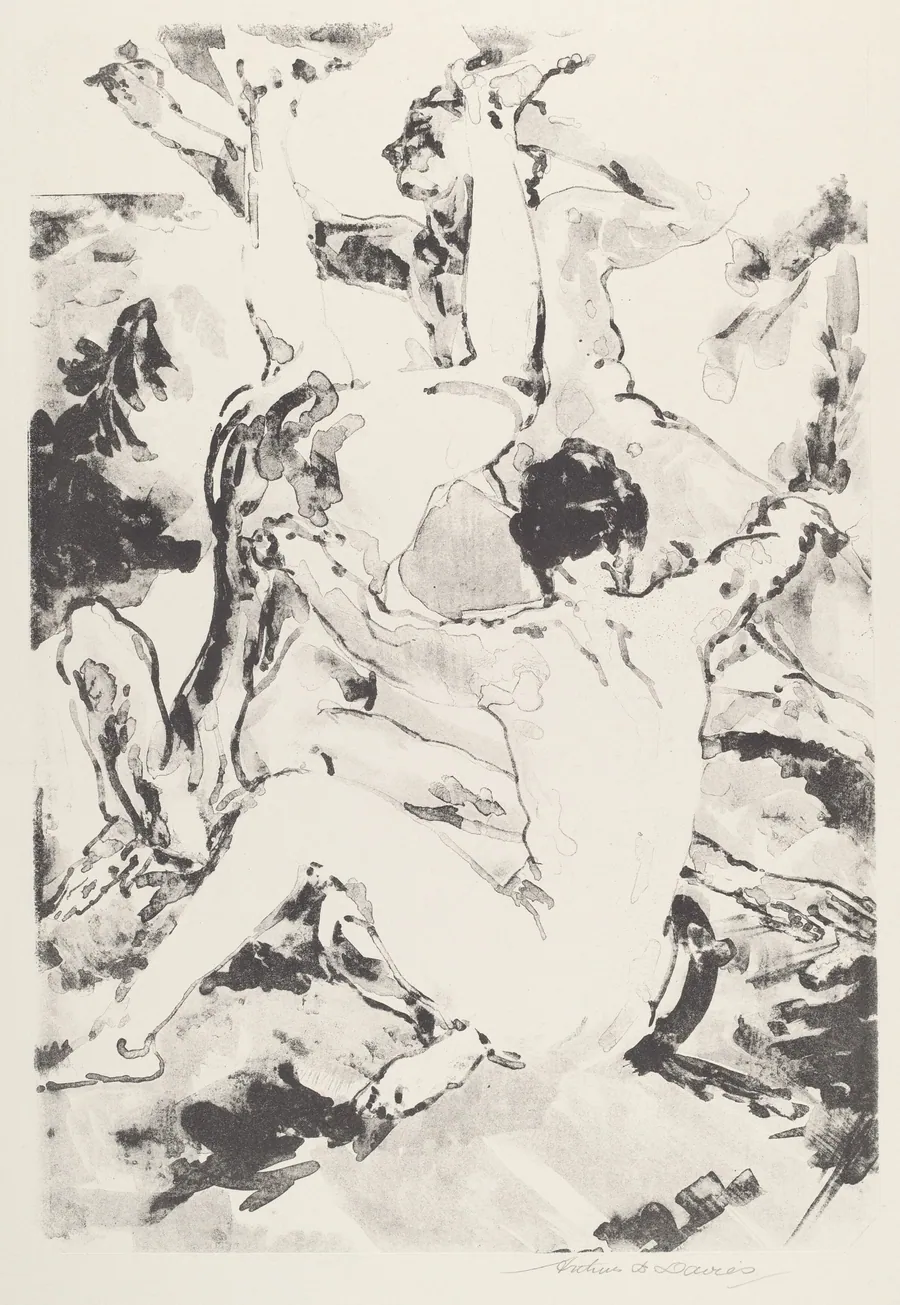 Three Acrobats by Arthur B. Davies