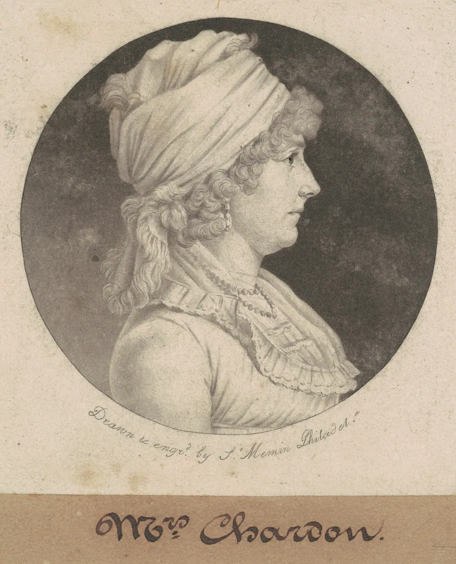Eleanor Rawle Chardon by Charles B. J. Févret de Saint-Mémin