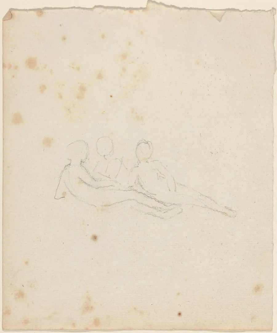 Three Reclining Female Figures by John Flaxman