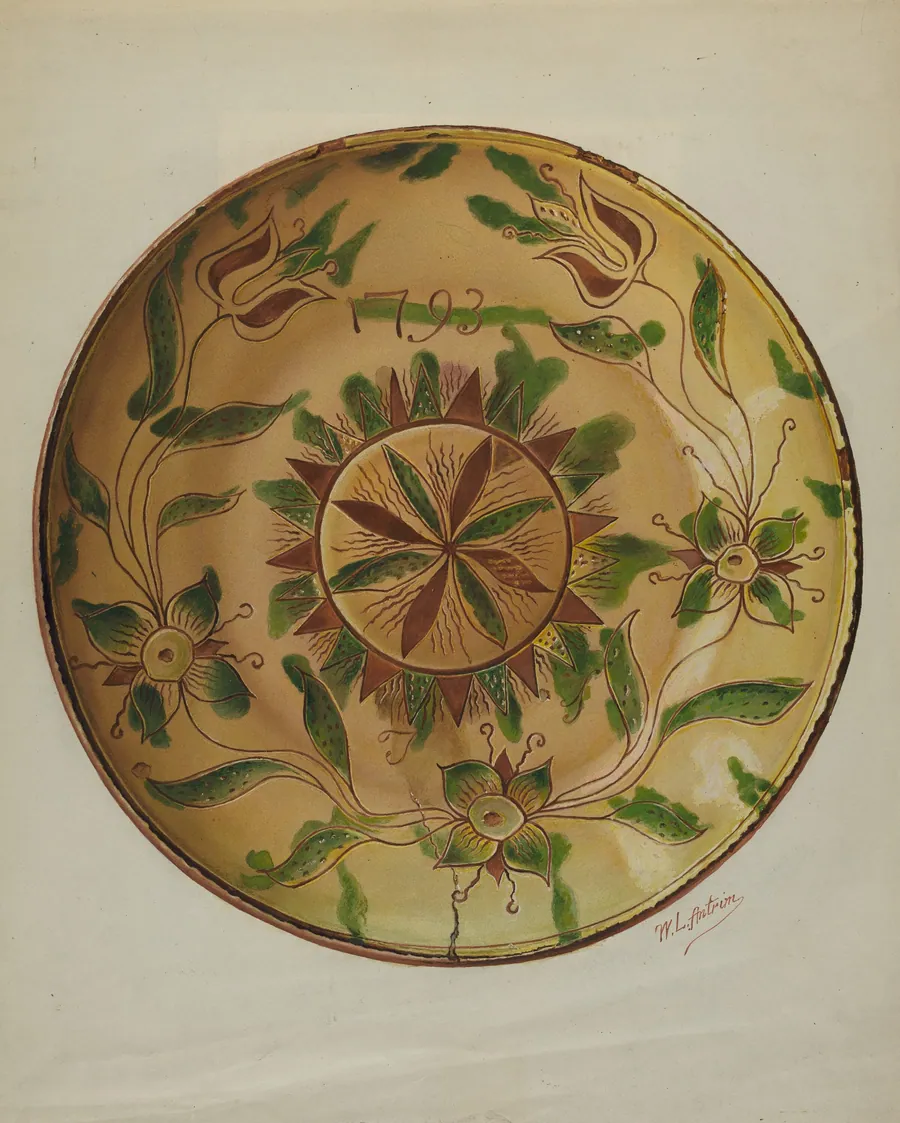 Pa. German Pie Plate by William L. Antrim