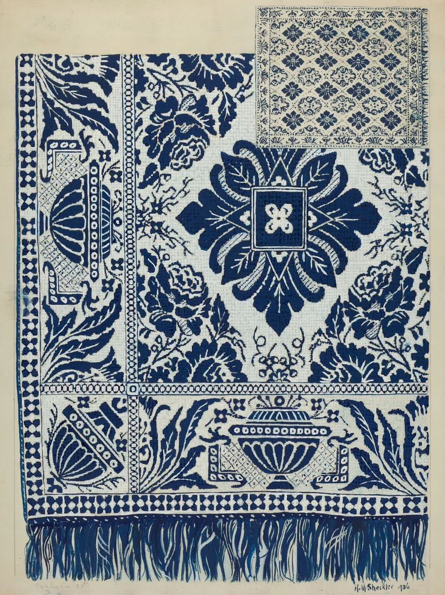 Handwoven Coverlet by Hazel Sheckler