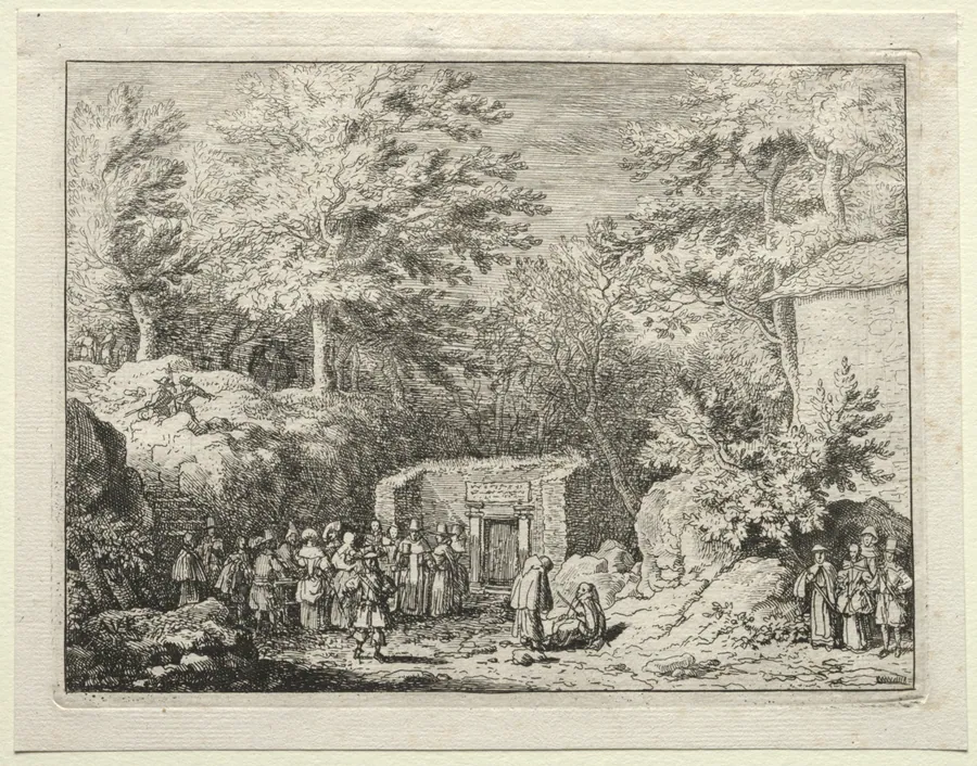 Four Springs in and around Spa: The Fourth Spring, The Spring at Sauvenière by Allart van Everdingen