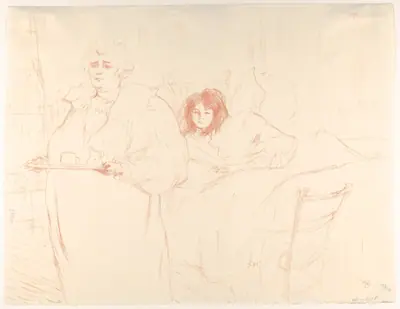 Serving Breakfast (Madame Baron and Mademoiselle Popo)