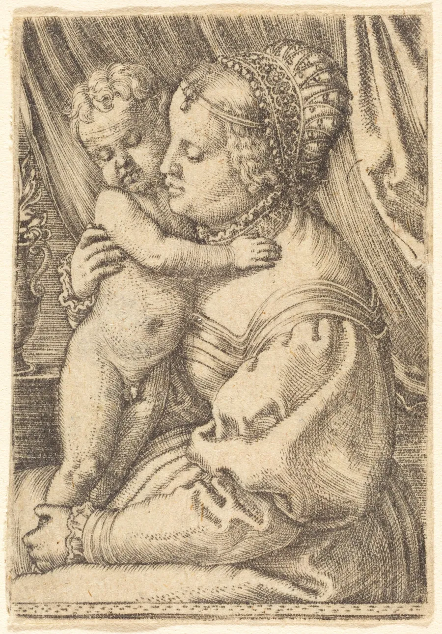 Madonna with Flower Vase by Barthel Beham