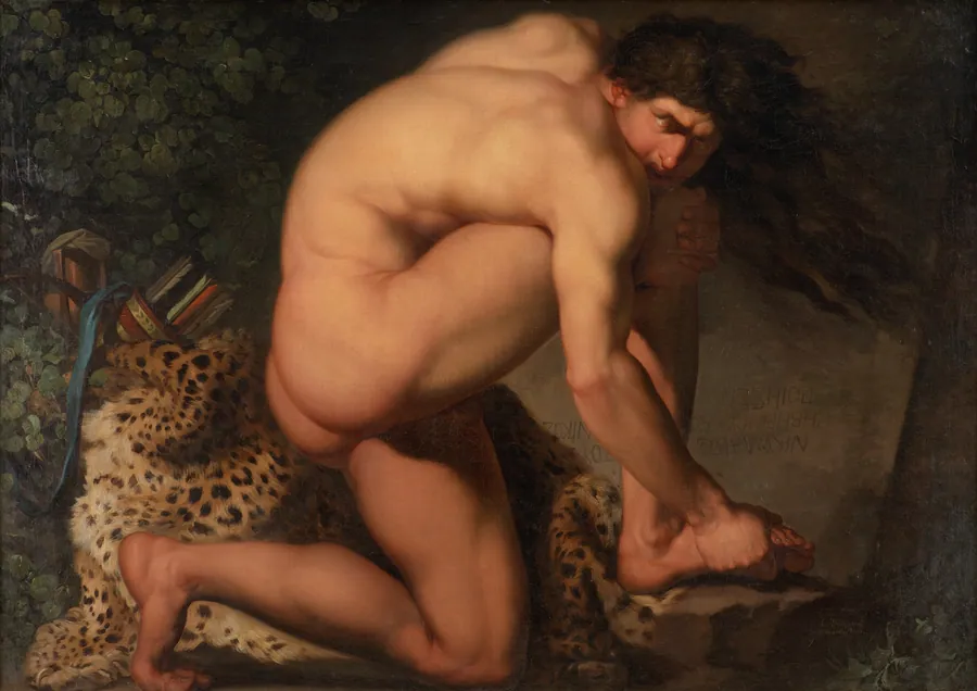 Den sårede Filoktet by Nicolai Abildgaard