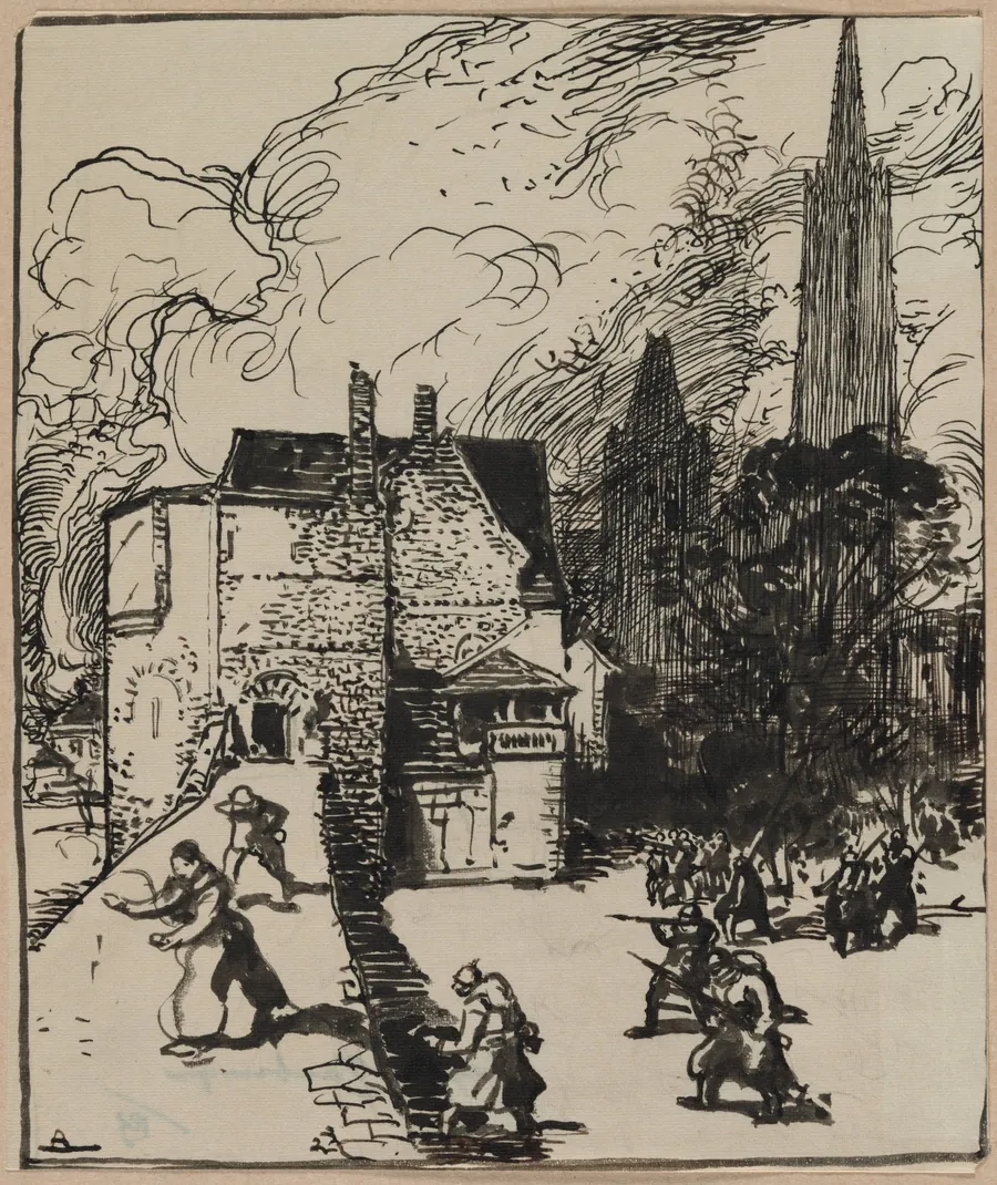 Siège des Maubeuge by Auguste Louis Lepère