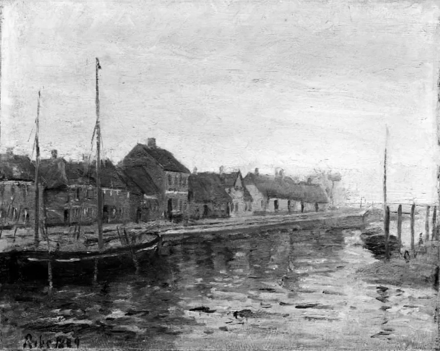 Skibbroen i Ribe by Albert Gottschalk