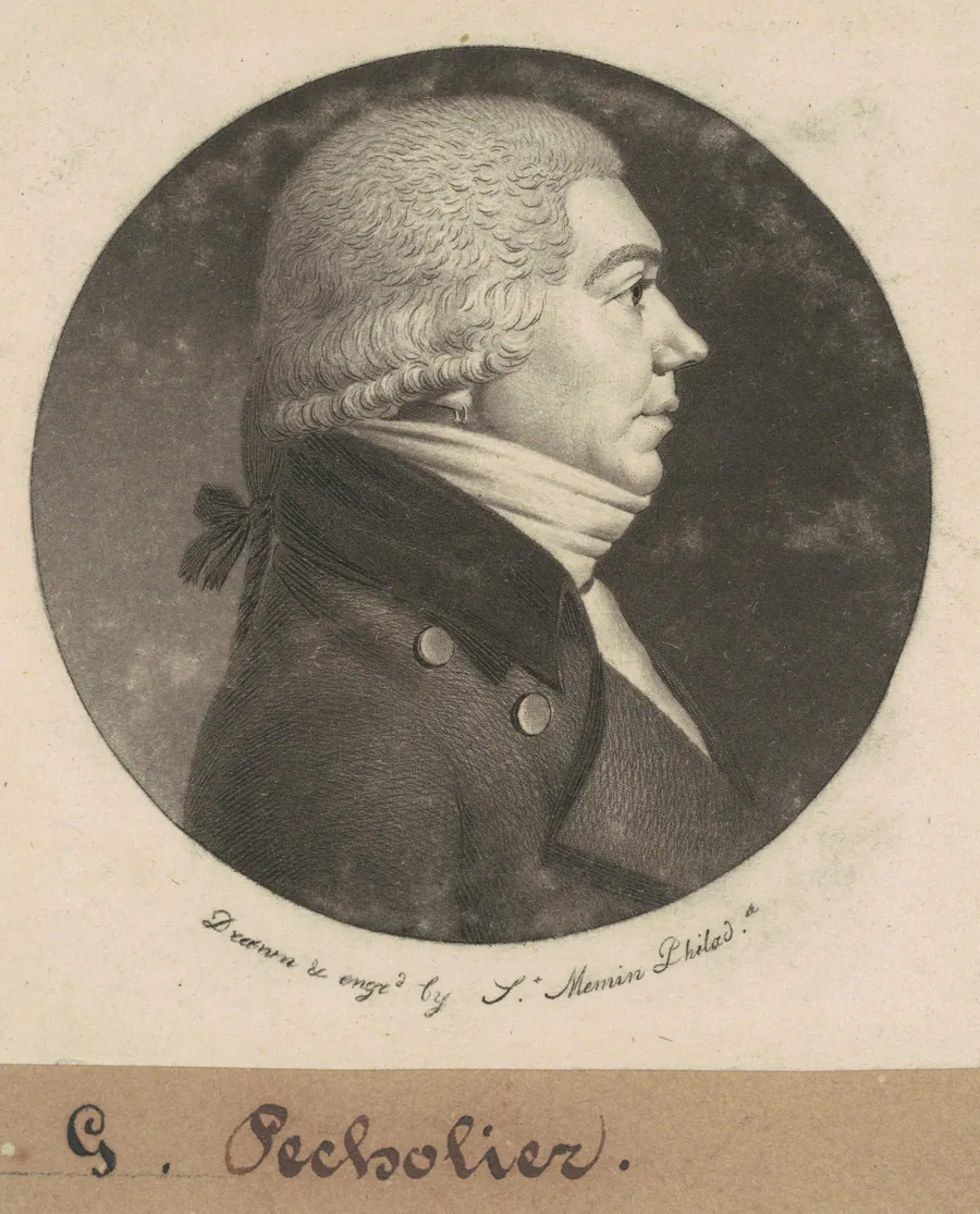 Guillaume Pecholier by Charles B. J. Févret de Saint-Mémin