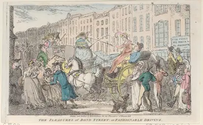 The Pleasures of Bond Street: or Fashionable Driving