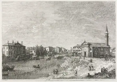 Views:  View of Dolo, A Town on the Brenta, West of Venice