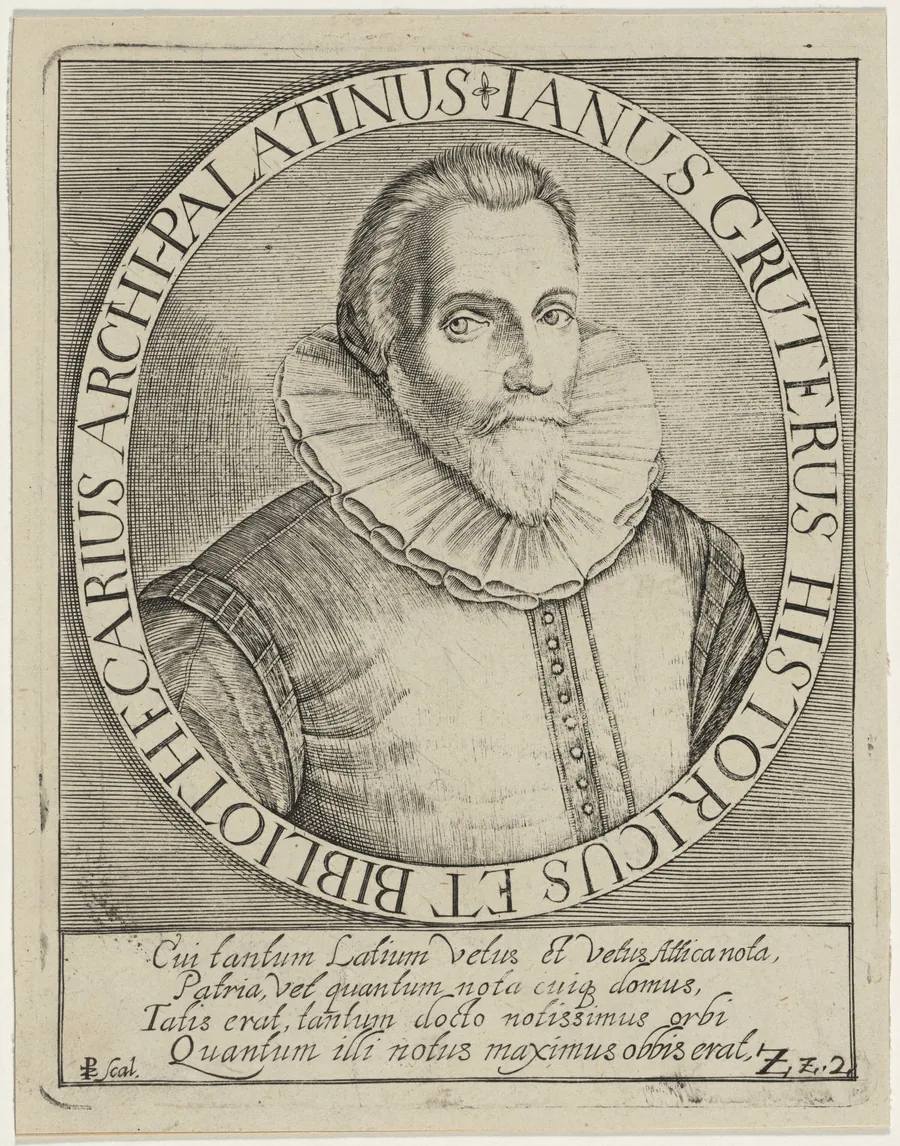 Jan Gruter, Writer, Critic and Scholar by Unknown 19th Century