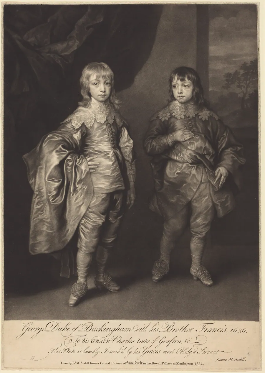 George Duke of Buckingham with his Brother Francis by James MacArdell