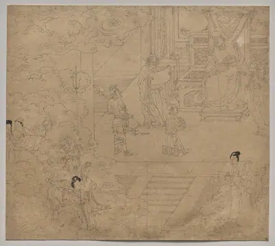 Album of Daoist and Buddhist Themes: Kings of Hells: Leaf 32