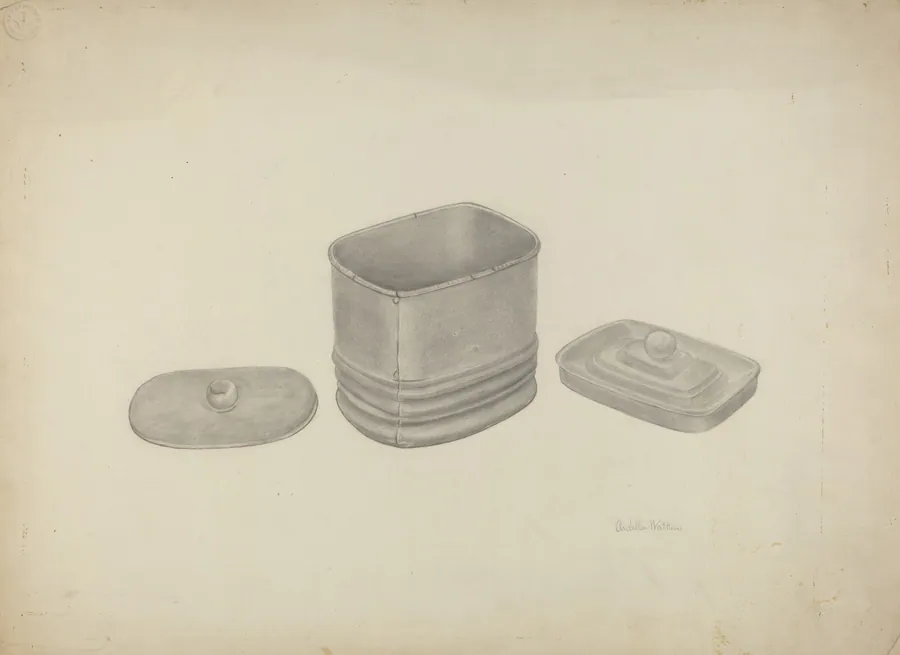 Pewter Tobacco Jar by Ardella Watkins