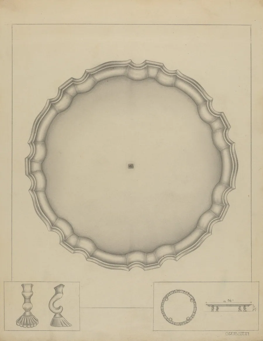 Silver Salver by Milton Grubstein