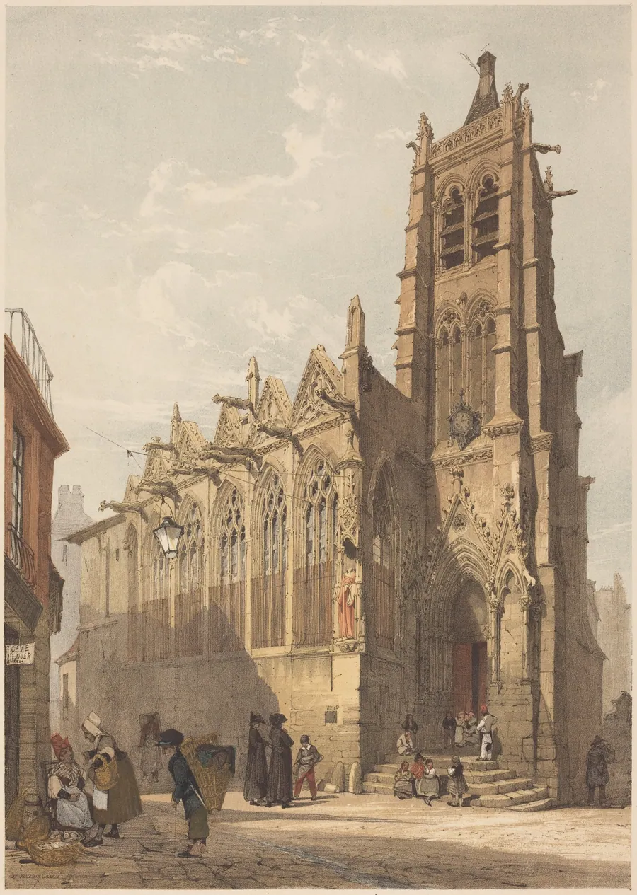St. Séverin, Paris by Thomas Shotter Boys