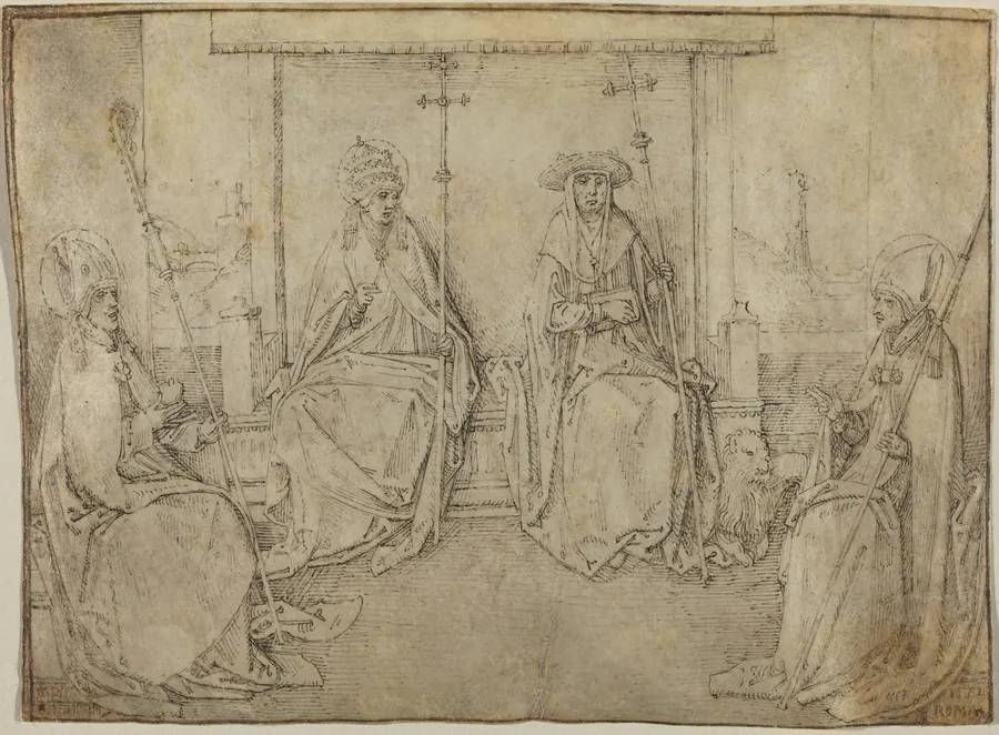 The Four Latin Fathers of the Church by Valentijn van Orley