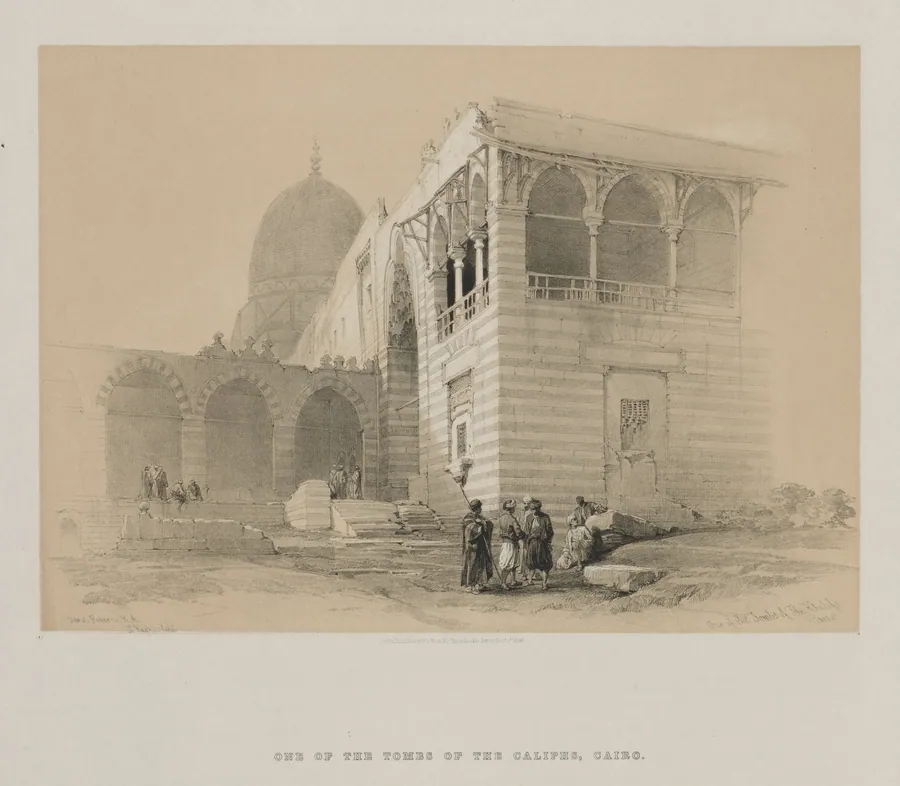 Egypt and Nubia, Volume III: One of the Tombs of the Khalifs, Cairo by Louis Haghe