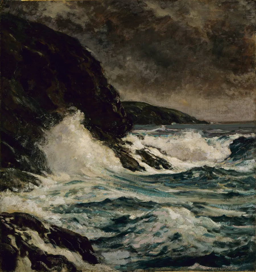 Maine Coast by Paul Dougherty, born Brooklyn, NY 1877-died Palm Springs, CA 1947