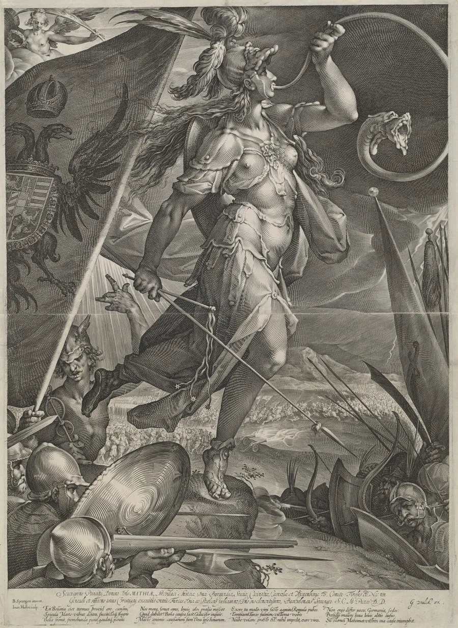 Bellona Leading the Imperial Armies Against the Turks by Jan Muller