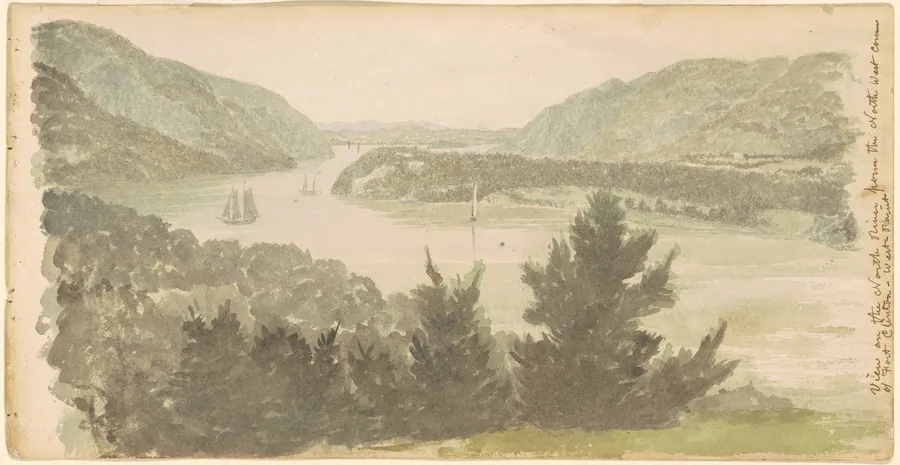 View of the North River from the North West Corner of Fort Clinton—West Point by Seth Eastman