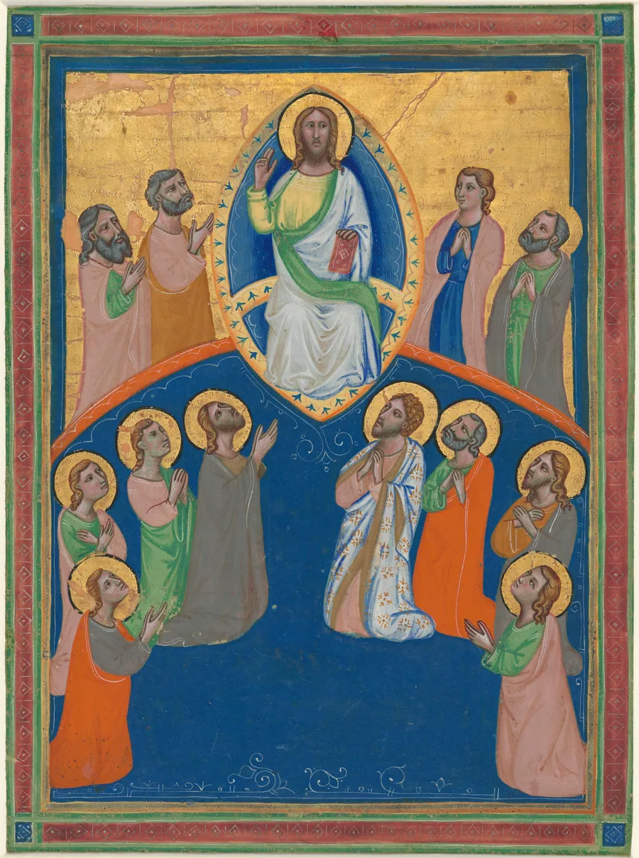 Christ in Majesty with Twelve Apostles by Anonymous Artist