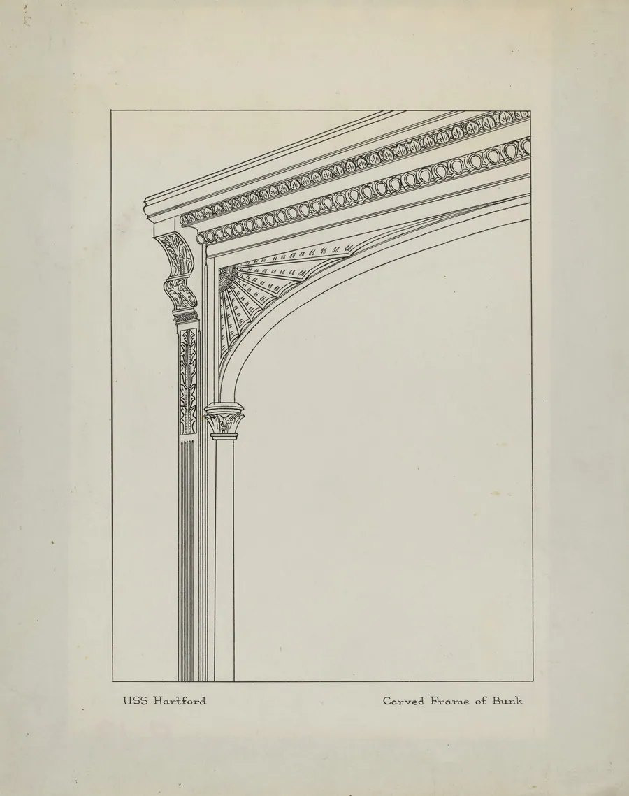 Carved Frame of Bunk by Margaret Gordon