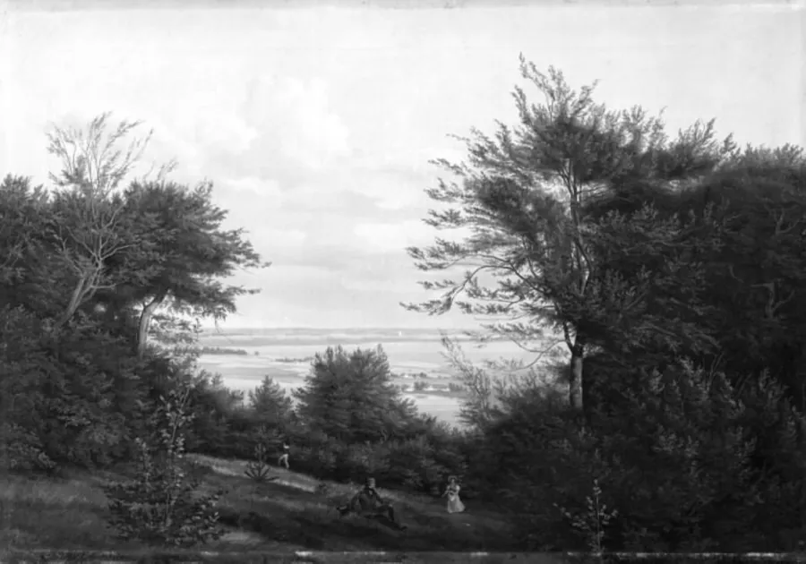 Landskab ved Arresø by H.J. Paludan