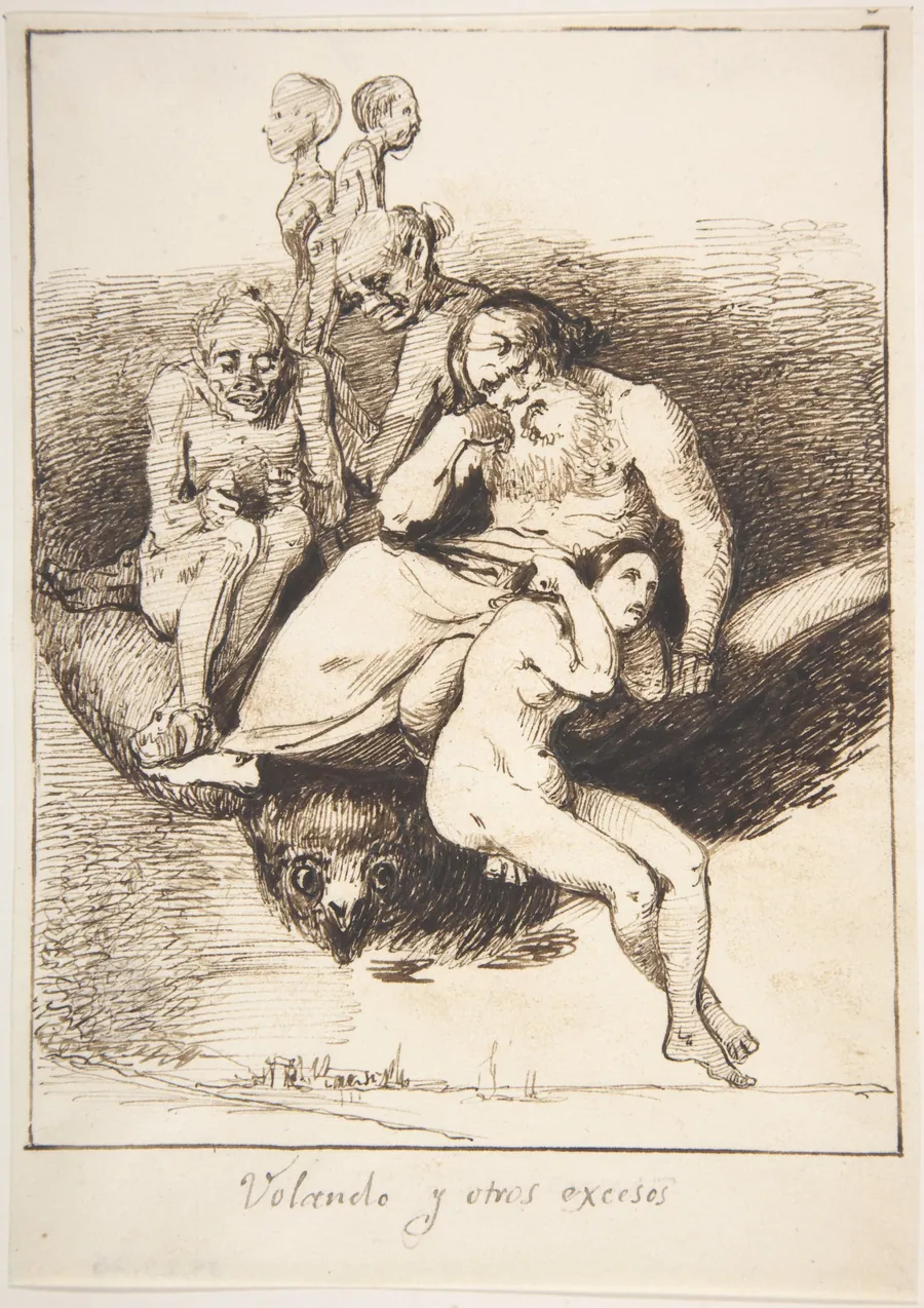 Flying and Other Excesses ("Volando y otros excesos") by Leonardo Alenza y Nieto