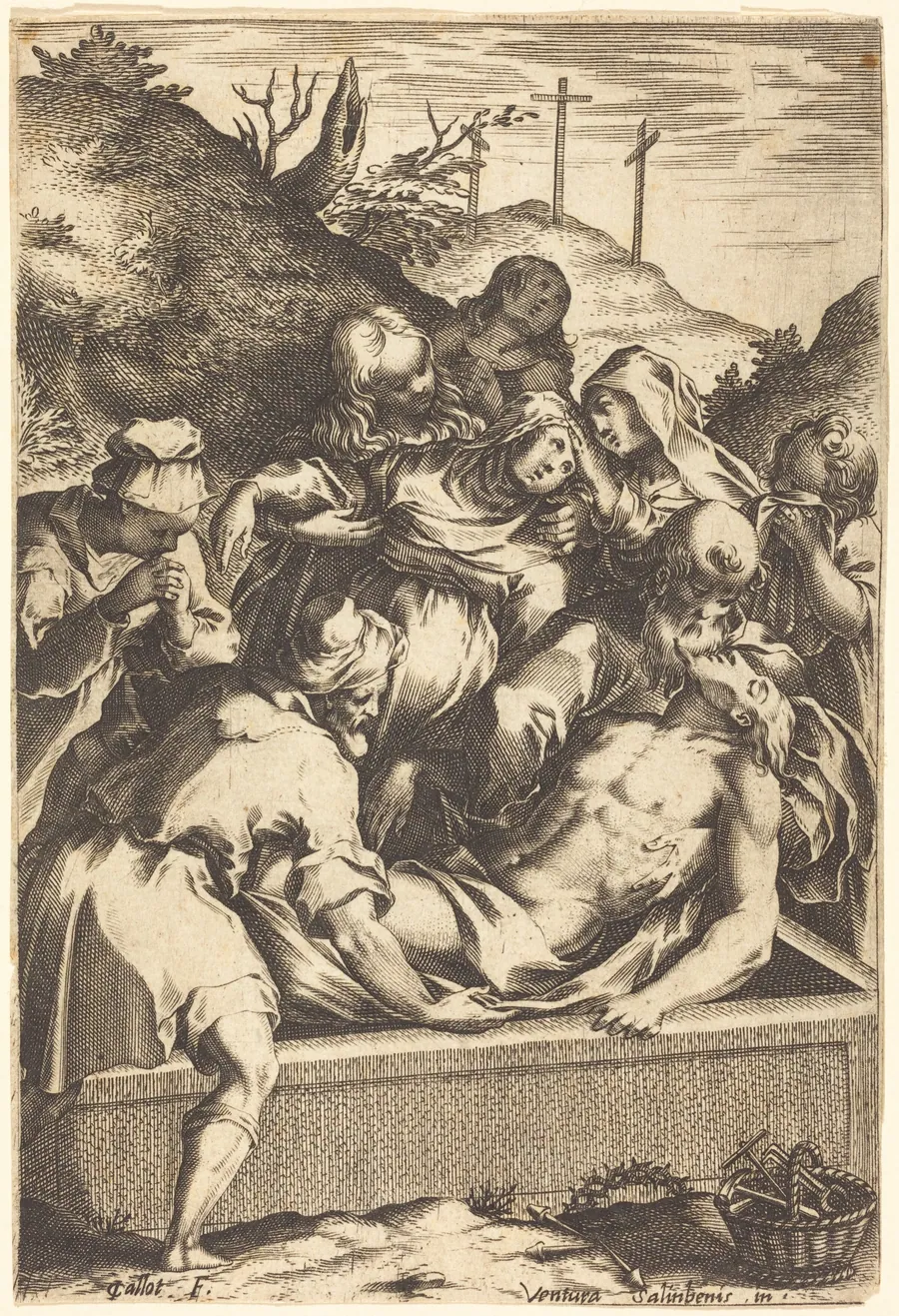 The Entombment by Jacques Callot
