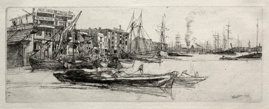 Thames Warehouse by James McNeill Whistler