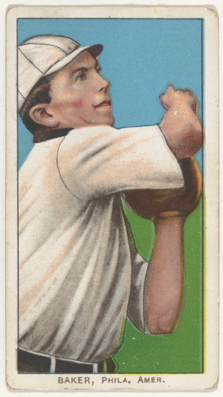 Baker, Philadelphia, American League, from the White Border series (T206) for the American Tobacco Company by American Tobacco Company