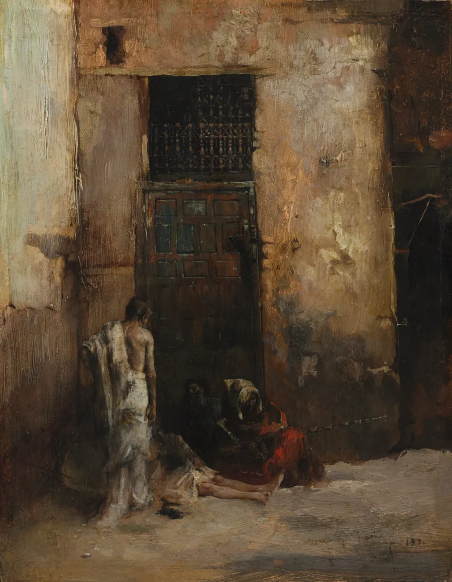 Beggars by a Door by Mariano Fortuny