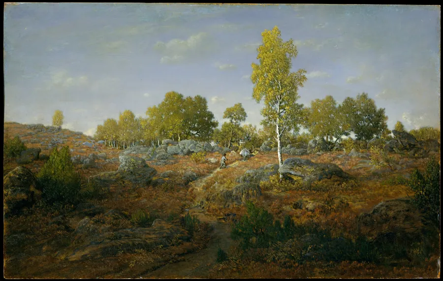 An Early Summer Morning in the Forest of Fontainebleau by Théodore Rousseau