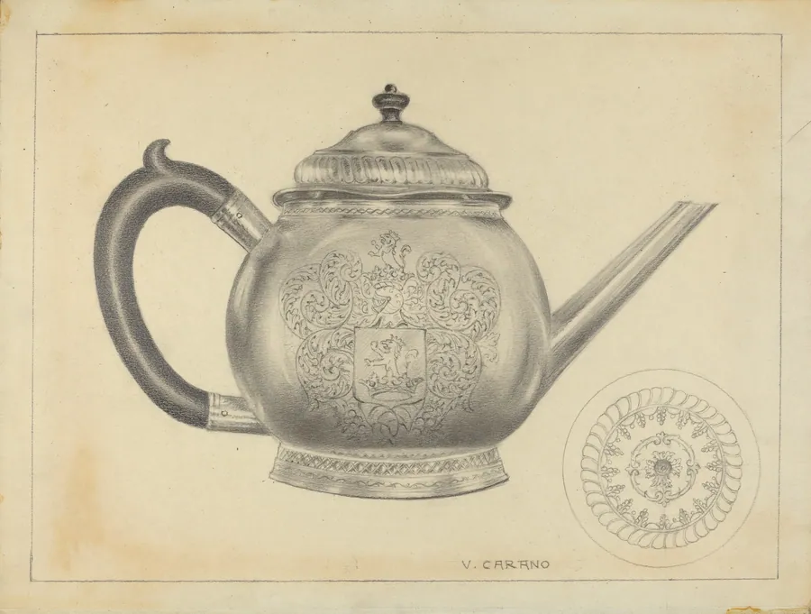 Silver Teapot by Vincent Carano