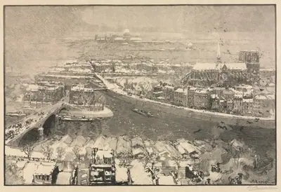 Paris under Snow